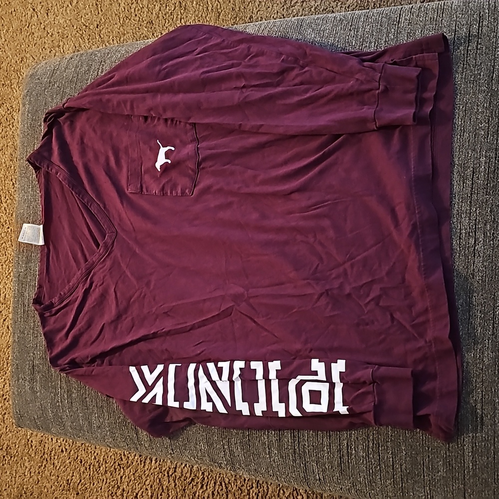 Victoria's Secret Pink Long Sleeve Shirt, Size Medium